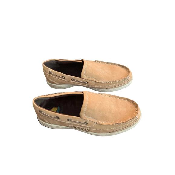 Maui Island League Men’s Loafer Boat Shoes Size 9M Tan Excellent Condition - Picture 3 of 7
